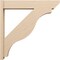 Ekena Millwork 8-in W x 44-in D x 44-in H Funston Slat Rough Cedar Woodgrain TimberThane Outlooker, Primed Tan OUTUR080X44X44FST24RCPR - alternate 6